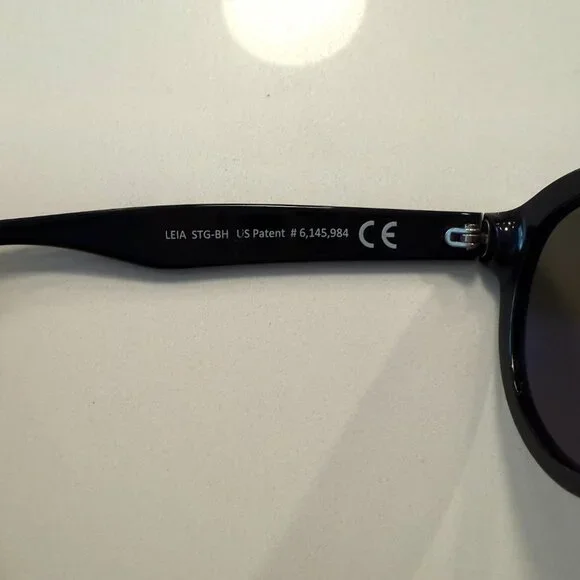 Maui Jim Leia Gloss Black Blue Hawaii Polarized Sunglasses - MJ708 02 - Picture 7 of 10